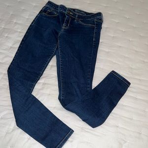 EUC Mossimo power stretch jegging skinny jeans, sz 4